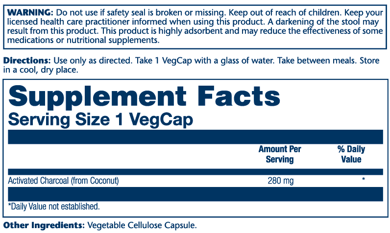 Activated Charcoal 280mg