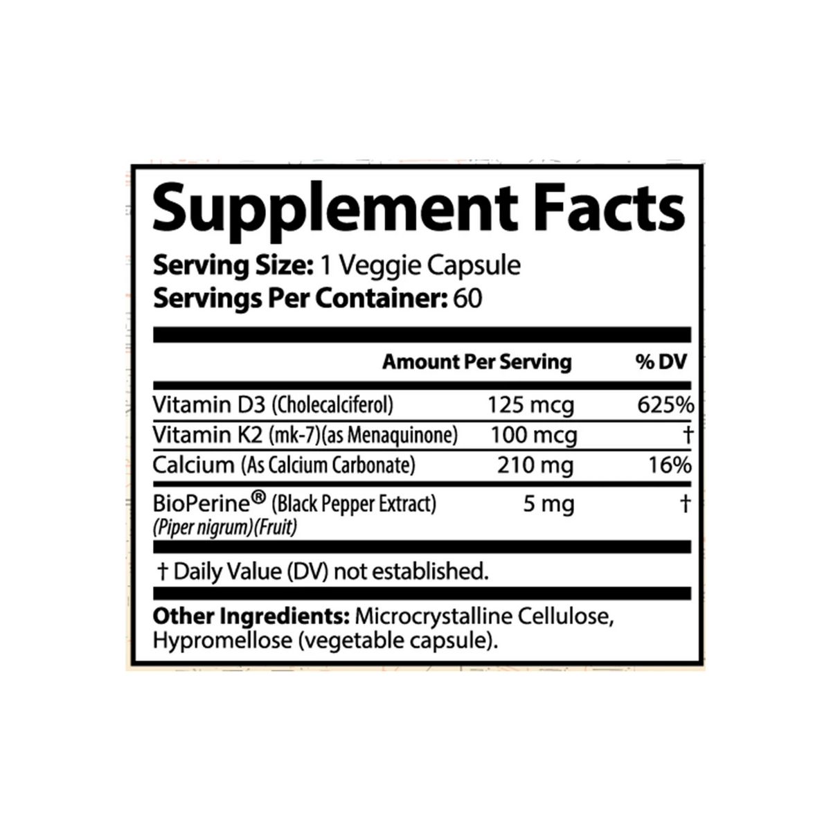 TNS Vitamin D3 + K2